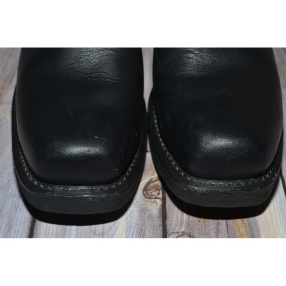 Dingo Boots Womens 10 Dean Black Leather Harness Motorcycle Mid Calf DI07370 - Picture 3 of 16